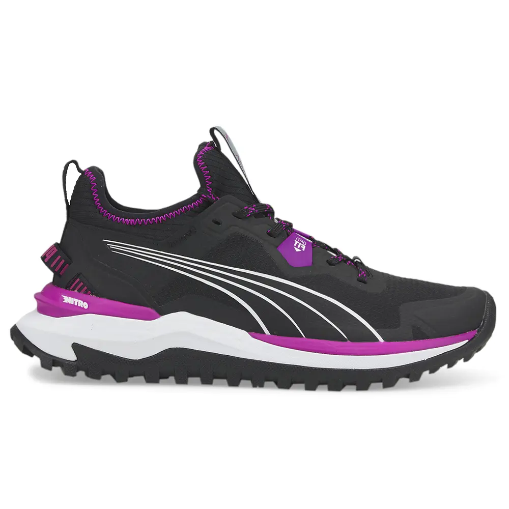 PUMA Womens Voyage Nitro Trail Running Sneakers Shoes - Black, Purple