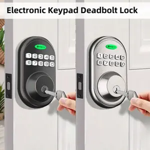 Keyless Entry Door Lock,Electronic Keypad Deadbolt Lock,Auto Lock,illuminated keypad,Virtual Code