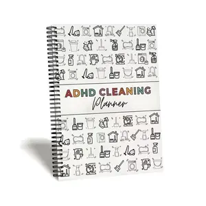ADHD Cleaning Planner - Household Daily Cleaning Schedule Planner, Weekly/monthly Cleaning Schedule, Household Cleaning Schedule, Office Stationery & Supplies, Christmas Gift, Gifts for Children - Make Household Chores More Organized