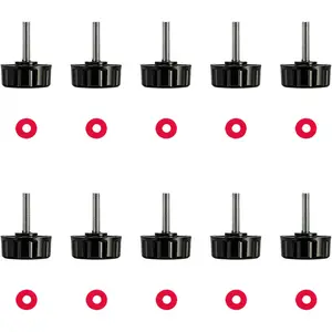 10 Pack Screws Nuts Caps for Fishing Spinning Reels Knob Power Handle Grip