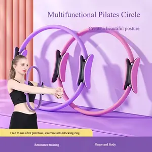 Women's Pilates Circle Yoga Shaping Tool, Home Use Leg Slimming Pelvic Resistance Ring, Strength Training Exercise Equipment
