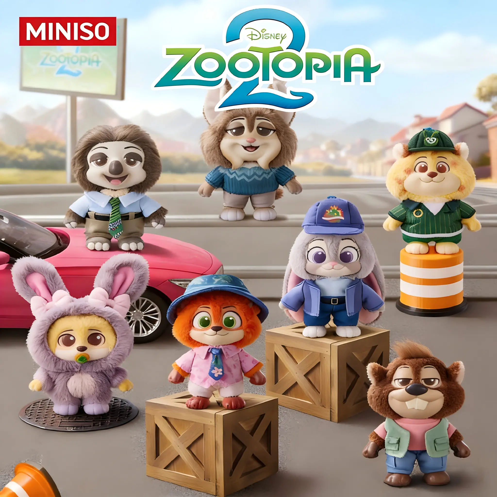 [Summer New Product] MINISO Disney Zootopia City Residents Series Vinyl Plush Blind Box Authentic  075