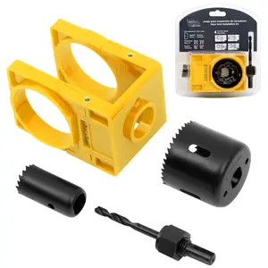 Door Lock Installation Kit - Deadbolt & Door Knob Hole  Kit - Yellow