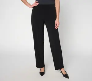 Susan Graver Essentials Regular Liquid Knit Straight Leg Pant Susan Graver Essentials Regular Liquid Knit Straight Leg Pant