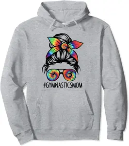 bEnZ Colorful Messy Bun Gymnastics Mom Gymnast Women Pullover Hoodie - Doloresmart Shop 94B09GDZMS2J