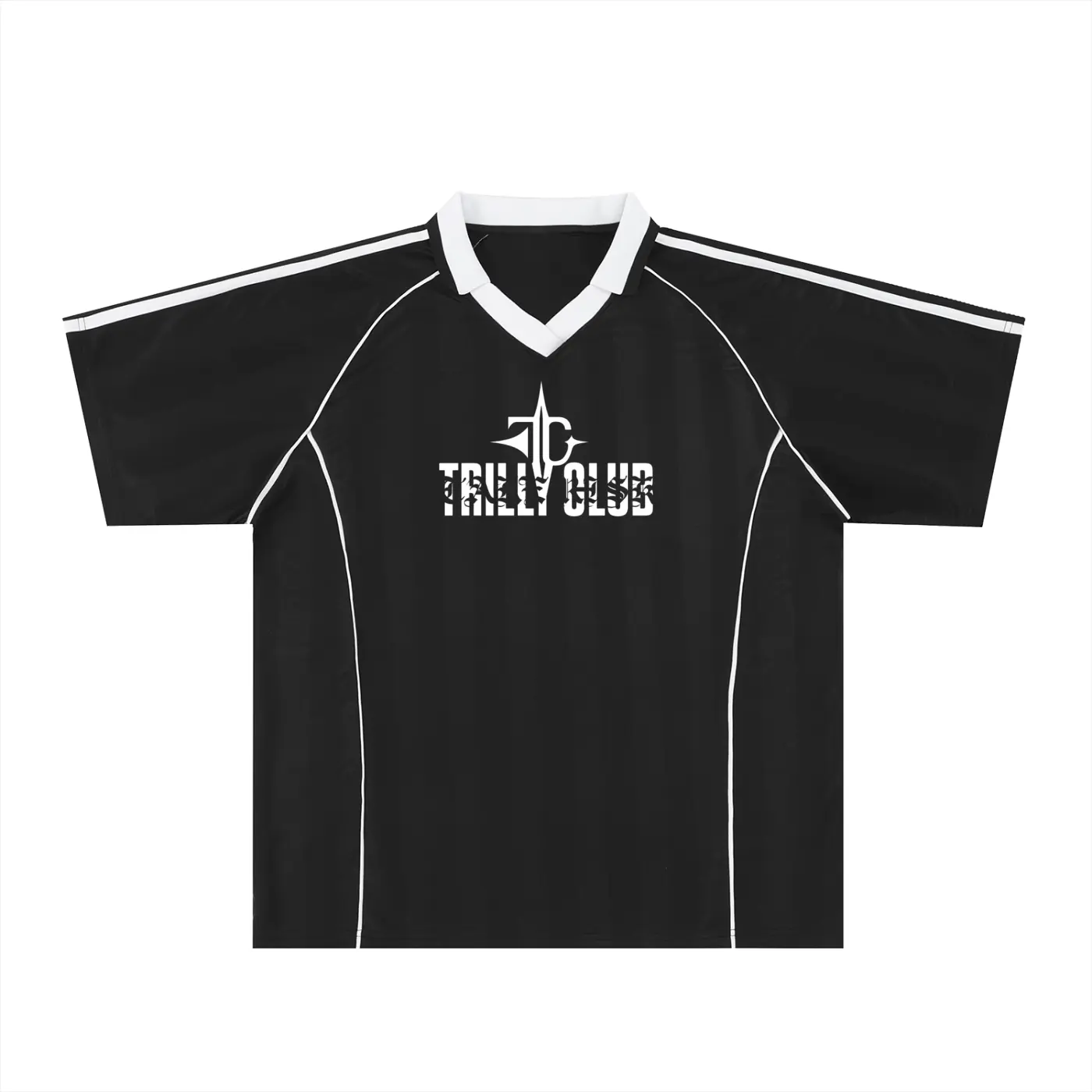Shadow Stripe Collared Soccer Jersey