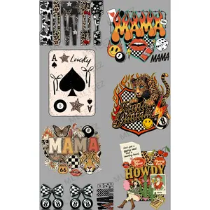 HOWDY (1) PREMADE GANGSHEET - 22X36 DTF TRANSFERS - DIRECT TO FILM