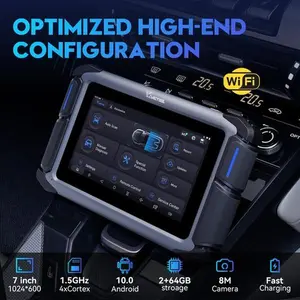 VDIAGTOOL 2025 VD70S Bidirectional OBD Scanner - Key Coding, FCA Compatibility, Wi-Fi, 7-in HD Touch Screen, Android 10 OS, 1.5GHz Quad-Core, 2GB RAM, 64GB ROM, 2500mAh Battery, Father's Day Gift