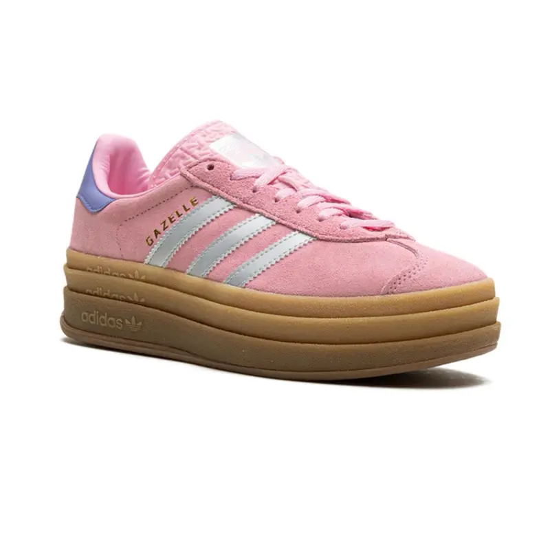 ADIDAS GAZELLE BOLD J - TRUPNK/SILVER/PURPLE (5.5Y) (Brand new / Possible box damage)