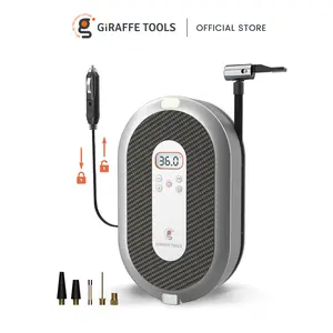 Giraffe Tools Portable 150PSI DC12V 120W Air Compressor Tire Inflator with Real-time Monitoring Auto Shutoff 2.5bar 34L/Min Fast Inflation for Cars Bikes & More