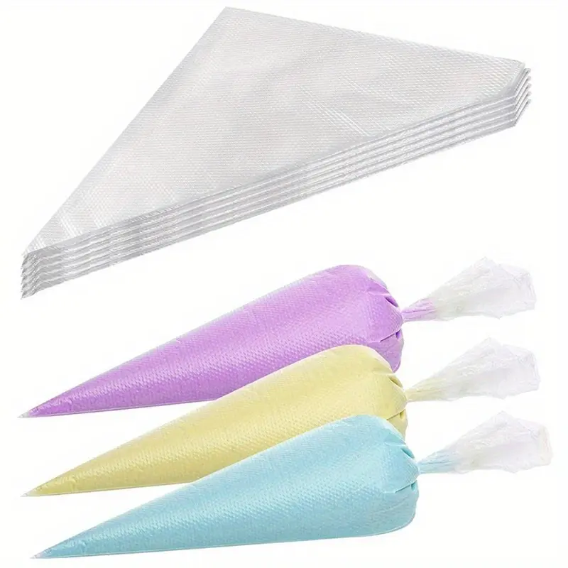100pcs Premium Disposable Icing Piping Bags for Cakes and Pastries - Easy To Use and Clean, Perfect for Fondant Decorating and Baking, Pastry Decorating Tools, Bakery Bags