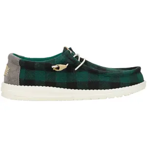 HEYDUDE Wally Buffalo Plaid - Mens Comfortable Slip on Shoes