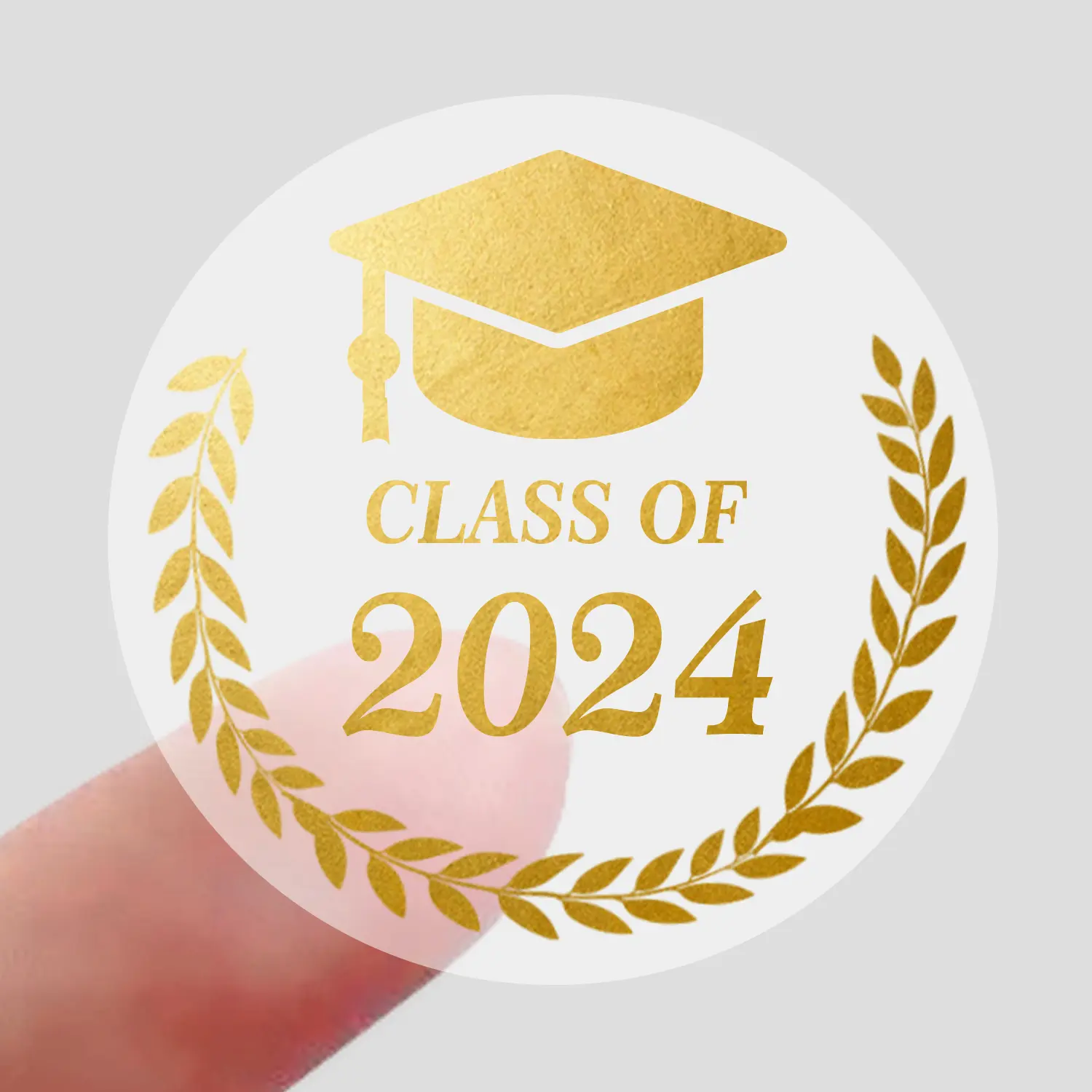 100 PCS Graduation Stickers,Class of 2024,Graduation Sticker for Envelope Seals,Gold Seals for Certificates,Gold Foil Sticker,Graduation Party Favor 1.6in,Congratulations Graduates