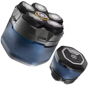 Cordless 6D Bald Head Hair Trimmer Men Rotary Shavers Clipper Waterproof Magnetic Blade Rechargeable LCD Head Shaver