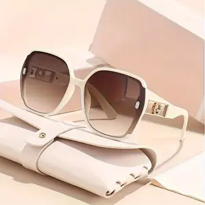 Ladies' Classic Retro Rectangular Fashion Glasses - Anti Reflective PC Lenses, Lightweight Plastic Frame - Equipped with White Glasses Bag, Suitable for Multiple Occasions, Party Decoration Accessories, Simple And Trendy Glasses, Anti Glare Design