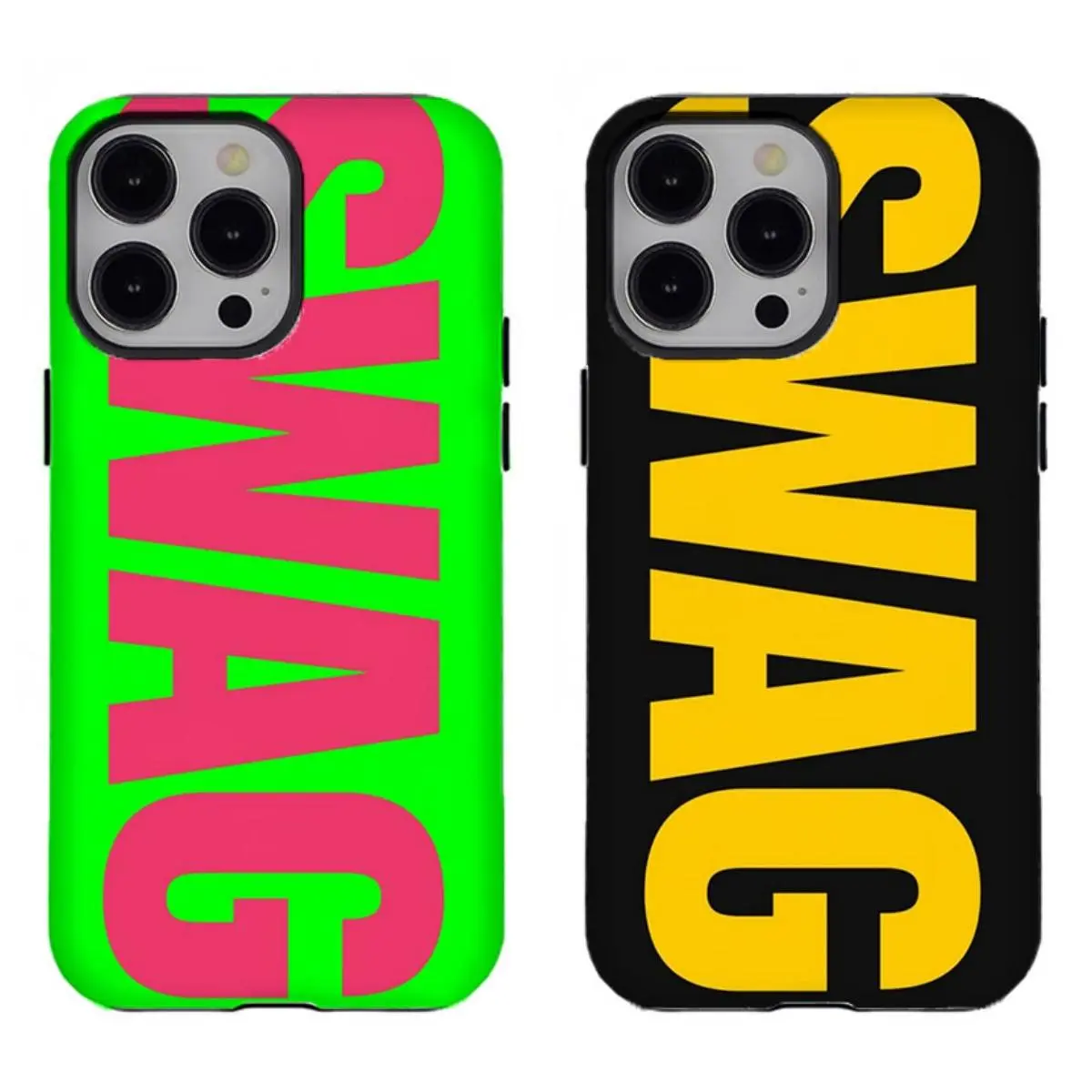 Y2K Neon SWAG Phone Case Compatible for iPhone 17 Promax 16 15 14 13 12 11 and for Samsung S21-S25 Perfect Gift for Her/Him Custom Protection
