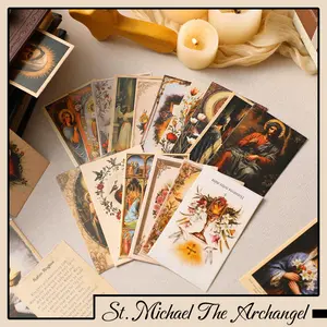 Prayer Cards Holy Saint Card Catholic 120/220 Bible Prayer Cards Father's Day VBS Back to School First Communion Confirmation Baptism Gift for Christian Sunday School Teacher Student Religious Education Family Church Fellowship Gift for Daily Meditation