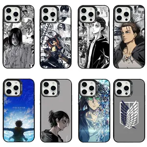 Attack on Titan Character Collage Phone Case, Nice Present for Fans, Scratch-Resistant Protector for iPhone 17, 16, 15, 14, 13, 12, 11, Pro, Pro Max, Air, Plus | Samsung Galaxy S23, S24, S25, S26, Plus, Ultra