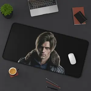 Leon RE9 Desk Mat Gaming Mousepad, Video Game Character Artwork