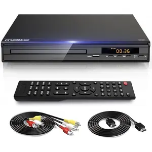 DVD Player, HDMI AV Output,  Region Free CD DVD Players for TV, DVD Players with NTSC/PAL System, Supports Mic's & USB Input, Package Includes HDMI/RCA Cables and Remote Control