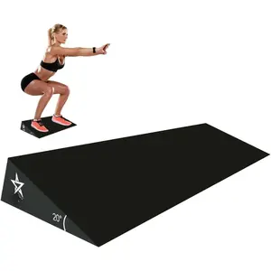 Squat Wedge by  -  20  Slant Board for Heel Elevated Squat,  Over , Deadlifts - Ideal Squat Wedge Block for Home Gym and Personal Trainers.