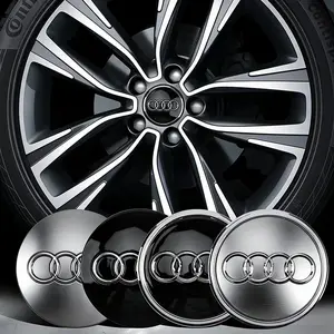 4Pcs Car Wheel Hub Cap Rim Center Cover Decoration Accessories Vehicle Exterior Decoration For Audi Q7 A8L A5 A6 A7 Q8 A4 SQ7 S4 S8 S6 S7 S5 S3 SQ5 e-tron Q5 Q3 Q6 SQ6 SQ8 Q4 SQ2 A3 TTS Q2 A8 S1 A1 Quattro