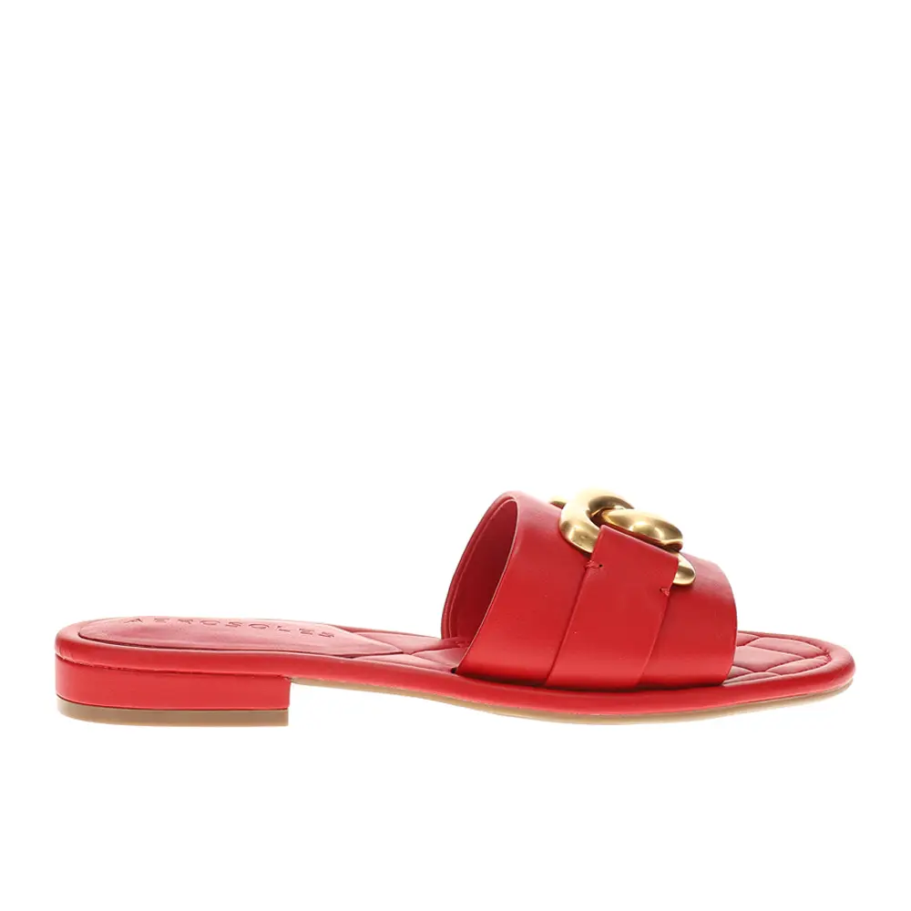 Aerosoles Womens Charm Slide Casual Sandals Casual - Red