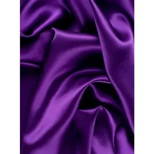 Purple Silky Stretch Satin