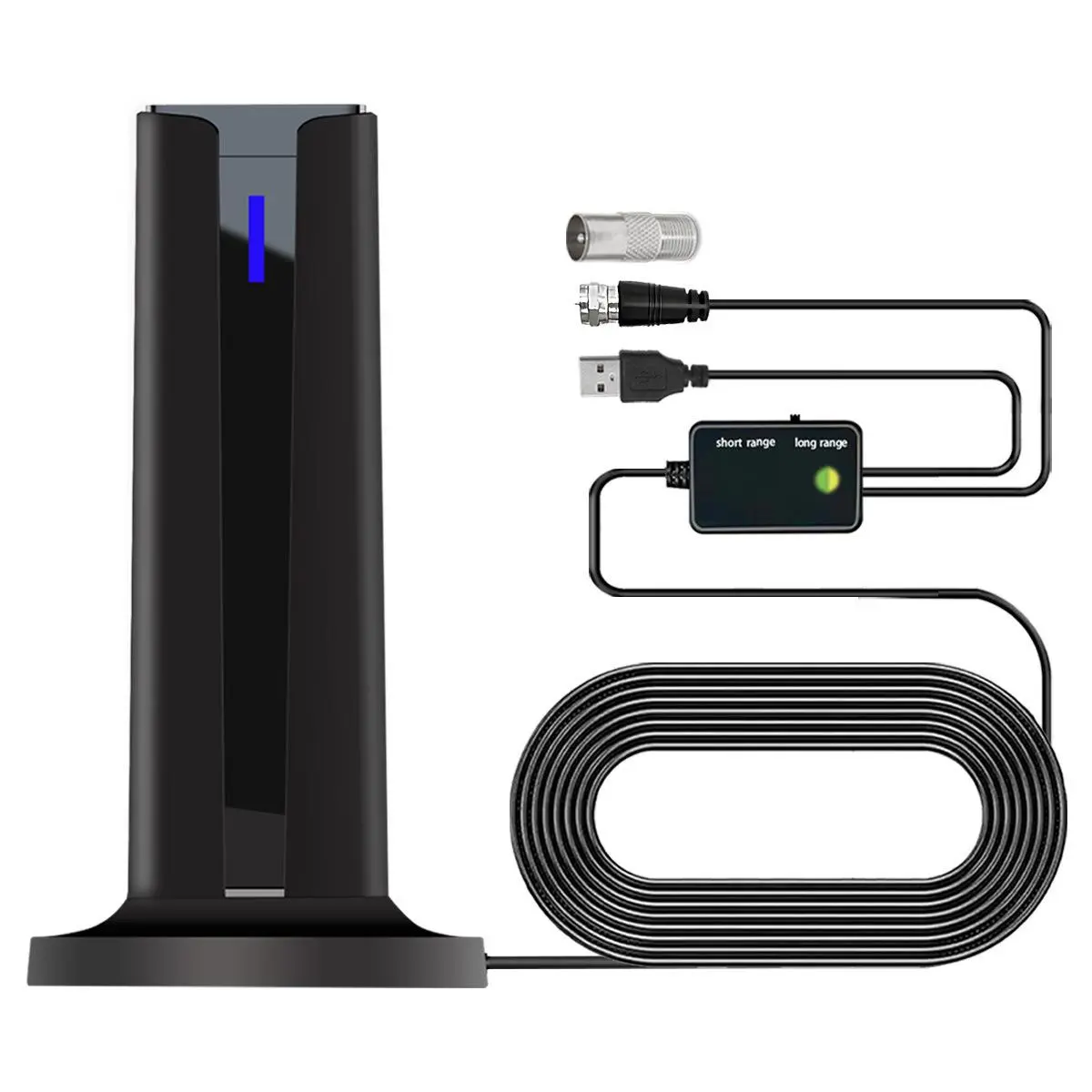 Long-Distance Reception Hdtv Digital Tv Antenna Ground Wave Signal Booster Indoor and Outdoor Tv Signal Reception Antenna