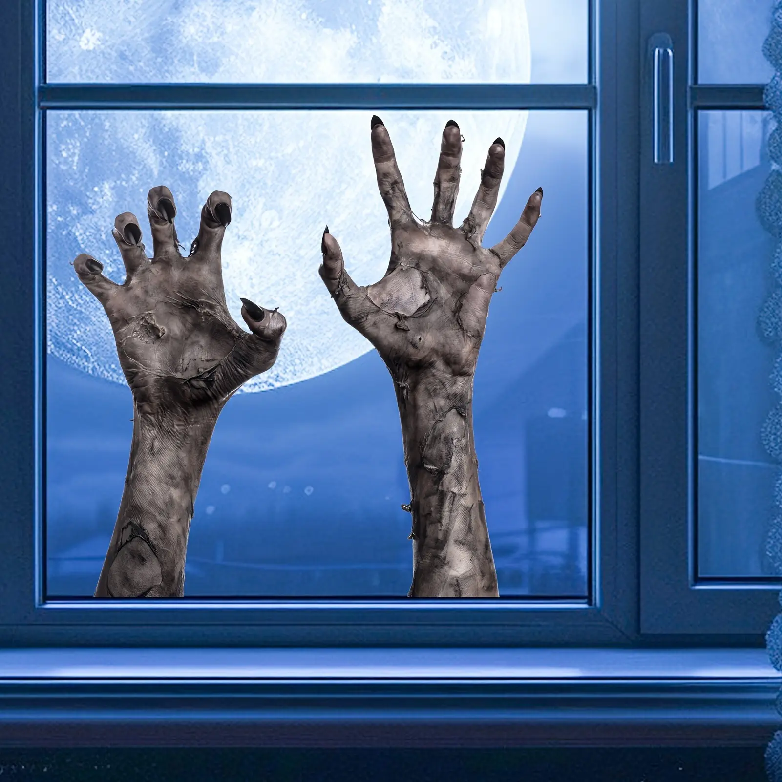 Halloween Zombie Window Stickers, Matte Finish Self-Adhesive PVC Décor for Home, Office, Bedroom, Bar Halloween Decorations