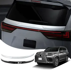 For Lexus LX600 LX500d 2022 2023 2024 2025 2026 Upgraded ABS Rear Spoilers / Mid Wing Accessories – Pearl White/Black, 1:1 Fit, No-Drill Modification