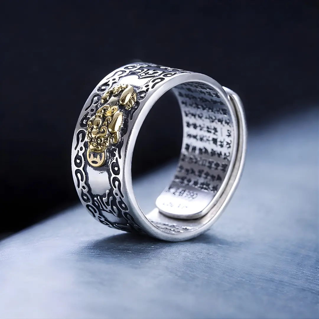 Pixiu Feng Shui Wealth & Protection Ring (Adjustable) Pixiu Feng Shui Wealth & Protection Ring (Adjustable)