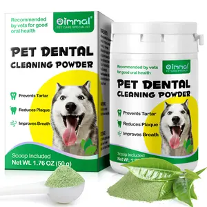 Oimmal Dog Teeth Cleaning Powder 30g/50g, Fresh Breath Dental Care, Suitable for All Dogs, Enzyme Tooth Cleaner, Pet Oral Hygiene