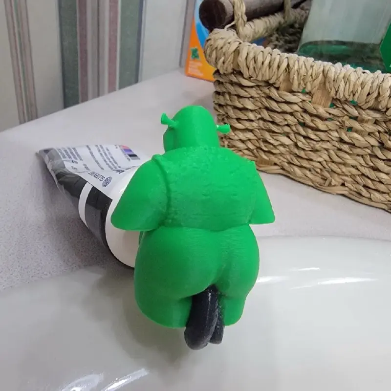 Original Shrek Plastic Pooping Toothpaste Topper - Durable Single Item Bathroom Home Supply, Playful Oral Care Accessory with Fun Addition for Daily Use