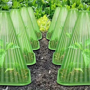 Purchased Product 26pcs Seedling Protective Cover, Reusable for Home Plant Bell Cover, Protective Plant Cover Transparent Seedling Insulation Cover, Greenhouse Protected from Bird Frost