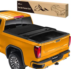 Nilight Soft Tri-fold Truck Bed Tonneau Cover Compatible with Chevy Silverado 1500/GMC Sierra 1500 2014 2015 2016 2017 2018 2019 2020 2021 2022 2023 2024 2025, 6.7ft Car Protector Automotive dealsforyoudays