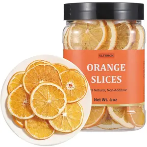 4oz Dried Orange Slices Dehydrated Dry Oranges Natural & No Additives & No Sugar Added