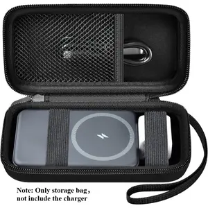 Charger Case for Anker Magnetic Battery 10,000mAh Foldable Wireless Portable Charger, 633/622/621/321 5,000mAh Power Bank (MagGo) Holder, Storage for Baseus 6000mAh Cell Phone Power Delivery -Case Only