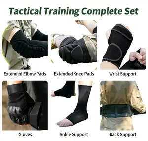 6-in-1 Universal Fit shell tactical accessories tactical stuff for men | Outdoor Tactical Thickened Elbow & Knee Pads Set with Wrist Guards | Anti-Collision Anti-Wear Protective Gear for Crawling, Rock Climbing & Kneeling