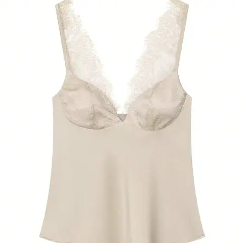 Indefeir New Summer Women's Fashion Feminine Sexy Lace Texture Top, European and American Style, Trendy and Stylish Upper Garment