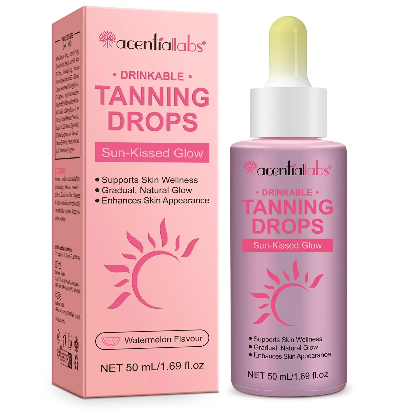 Taning Drops, Natural Sunless Tanning Serum, Sunless Self Tanner, Easy To Use Tanning Drops, Skin Care Product for Women & Men
