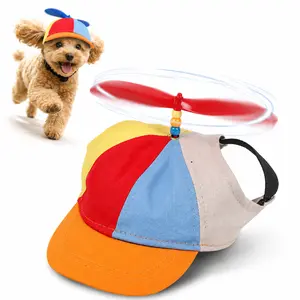 2026 New Small Dog Baseball Cap, Cute Cartoon Propeller Pet Hat, Adjustable Sun Protection Visor Cap for Chihuahua, Yorkie, Puppy Outdoor Summer Hat