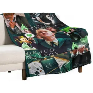 Draco Movie Actor Malfoy Blanket Super Soft Warm Flannel Blanket for Bedroom Living Room Sofa Four Seasons Perfect for Napping Home Decor Bedding Artwork 30""x40"", Stylea