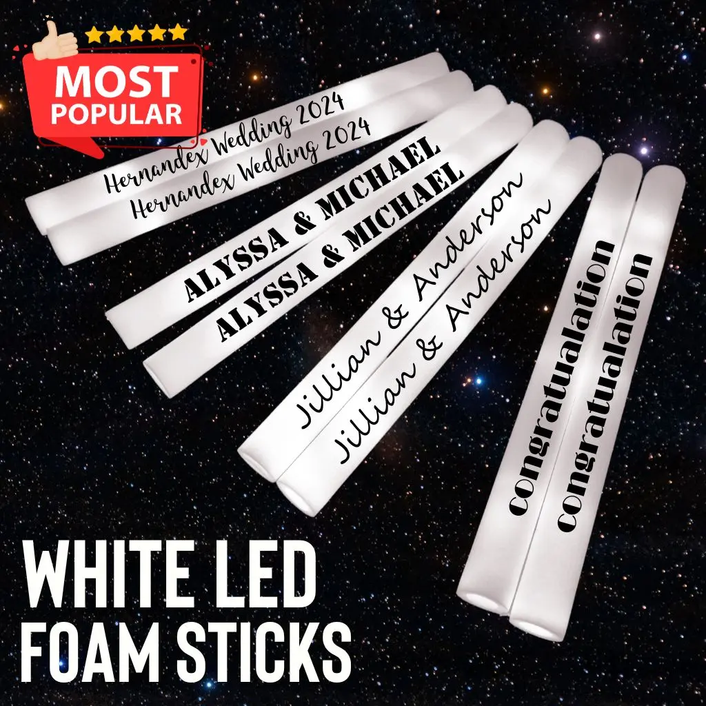 White LED Foam Sticks White LED Foam Sticks