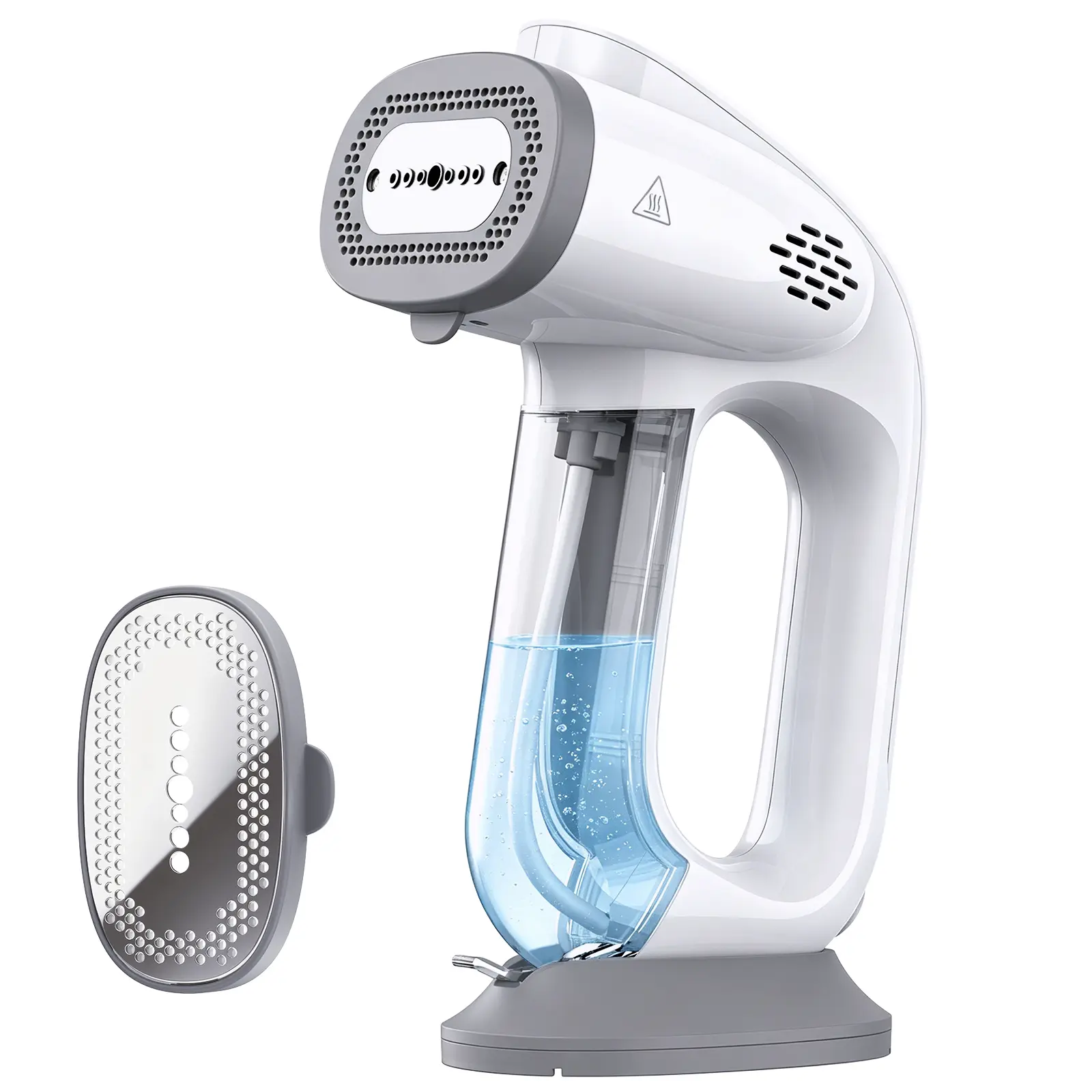 Portable 2-in-1 Garment Steamer for Clothes, 2300Pa Suction, 5s Fast Heating, Compatible with 110V–240V Voltages, 150ml Tank for Home, Work & Travel