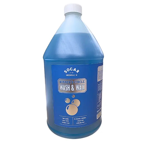 SOCAR pH-Neutral Liquid Car Washing Soap - Wash+Wax in 1, Carnauba Wax-Infused Surface Cleaner for Automotive Paint, Boat Maintenance Waxes, Wash+Wax In One