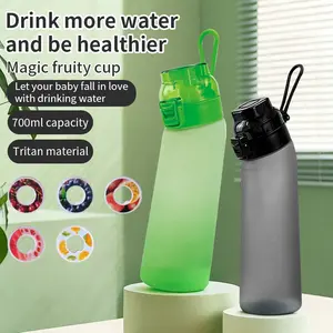 Up Fruit Flavor Water Bottle with Advanced Flavor Pod System & 7 Flavors, Tritan Material Heat-Resistant BPA-Free for Daily Use