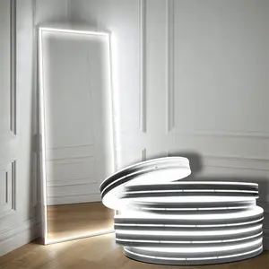 LED Mirror Neon Light Strip, 1 Count LED Neon Light Strip, Decorative Light for Home, Party, Wedding, Camping, Outdoor Decoration, Led Mood Light, Led Lights Strips, Led Ambient Light