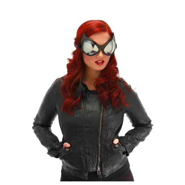 HalloweenCostumes Men's Cat Eye Goggles, Plastic Costume Wear Accessories with Strap for Comic Fans