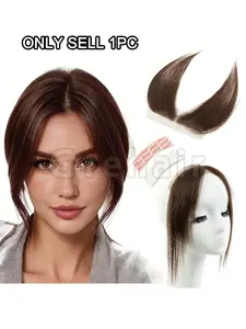 Natural Hairline Extensions, Handmade Lace Single Knot Invisible Hair Weft with Full Lace Coverage, Real Human Hair for Women